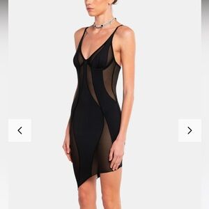 OW Swirl Black Dress